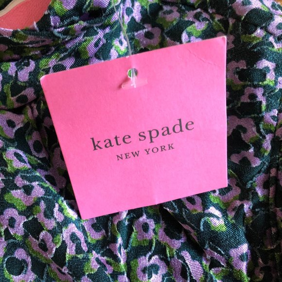 Brand New Beautiful Kate Spade Flair Flora Devoré Mini Dress - Picture 13 of 16